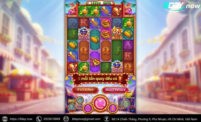 CHILIHUAHUA Slots 8Day - Quay hũ Mexico, thưởng cực cay 2 Giao dien game CHILIHUAHUA 8Day - Hinh 1