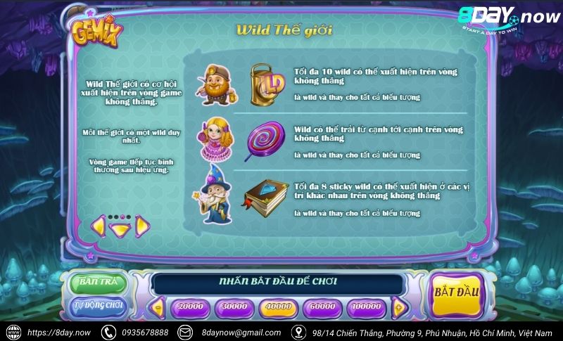 Gemix 8Day – Game slot pha lê huyền bí, thưởng cực khủng 5 Giao dien game Gemix 8Day - Hinh 4