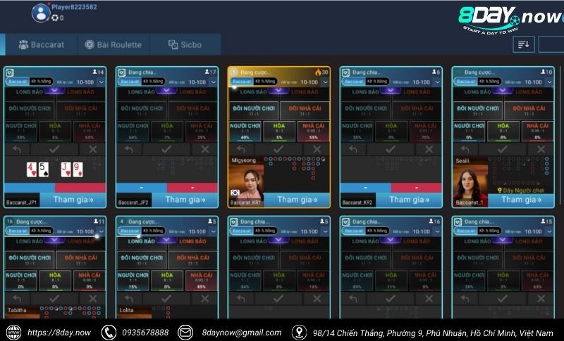 Giao dien sanh MG LIVE 8Day - Hinh 1